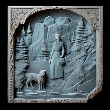 3D модель Гра Ненсі Дрю Білий вовк з Айкл-Крік (STL)